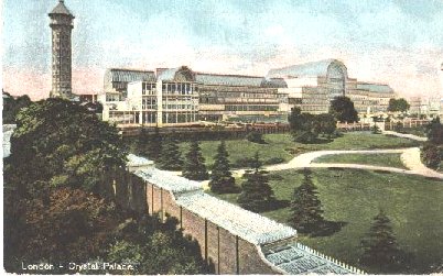 The Crystal Palace at Sydenham, showing the Railway Colonnade